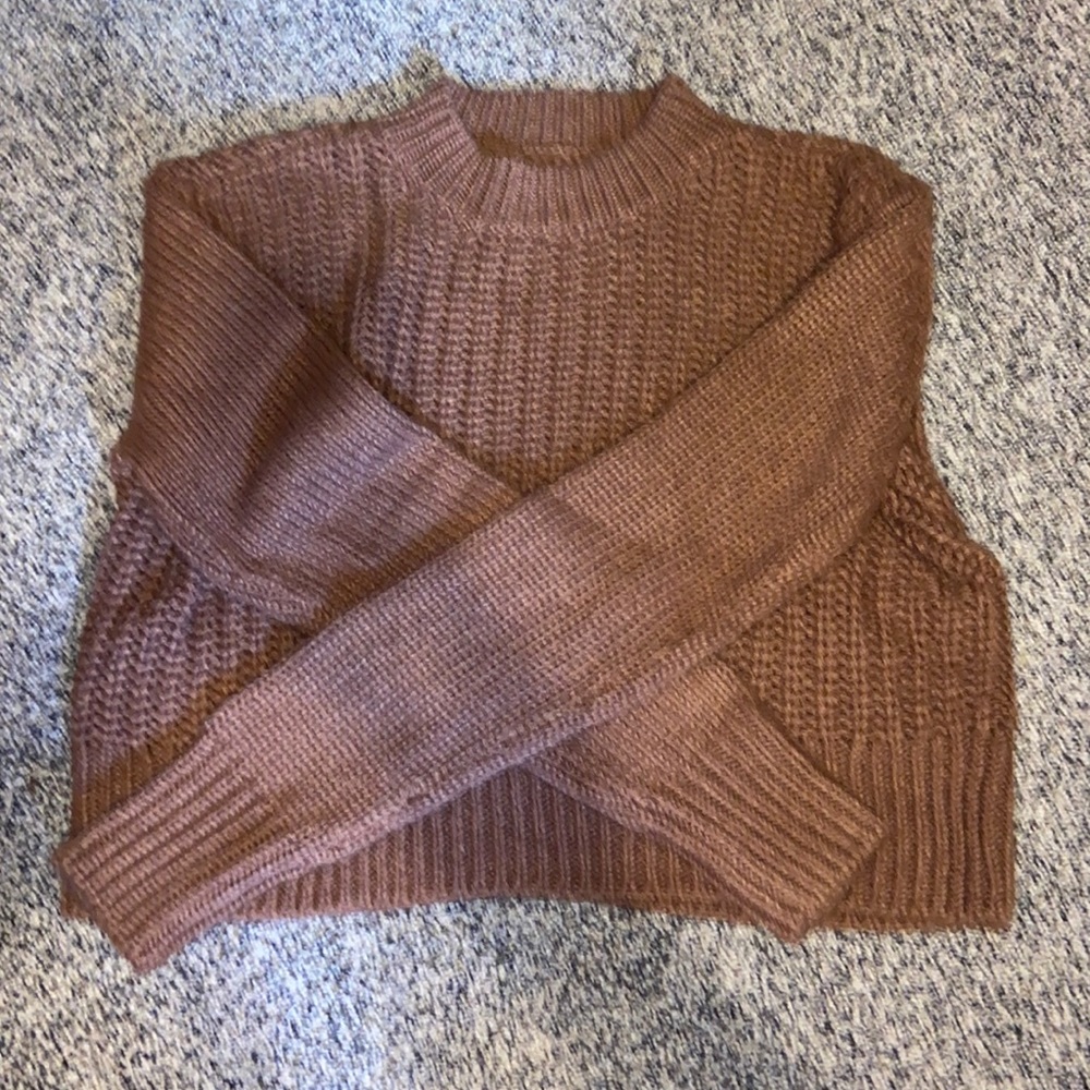 pacsun brown oversized sweater